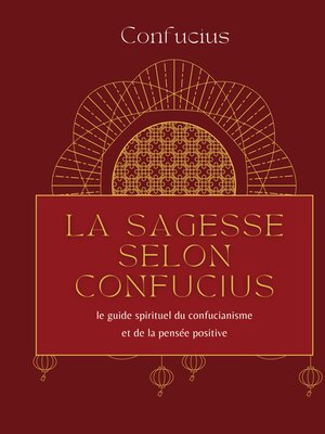 cover image of La sagesse selon Confucius